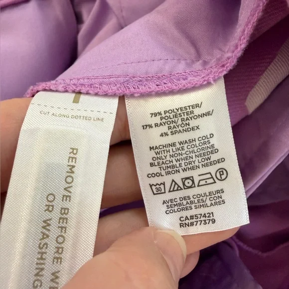 Ann Taylor Pants Womens 6 High Rise Belted Tapered Leg Career Classic - Picture 6 of 8